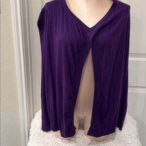 Ann Taylor Purple Cardigan Sweater
